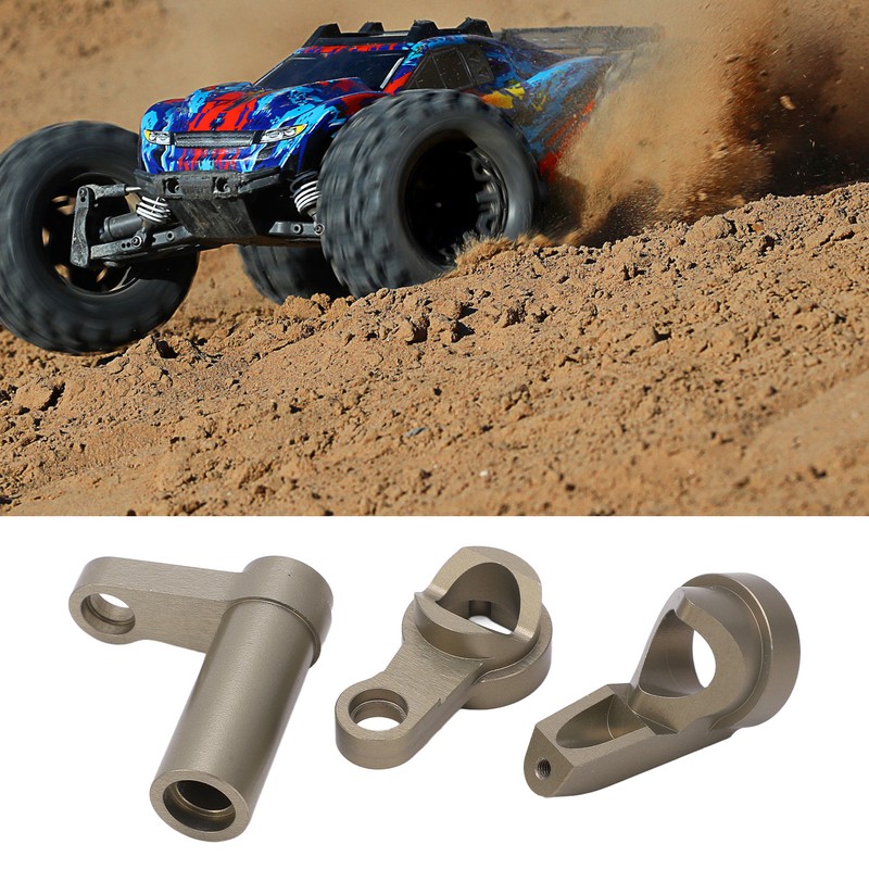 RC Steering Knuckle Kit Aluminum Alloy Shock Absorption Steering Assembly
