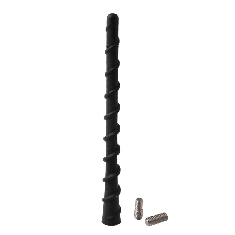 TEBOCR 8'' Harley Short Antenna Mast Spiral Antenna Flexible Rubber