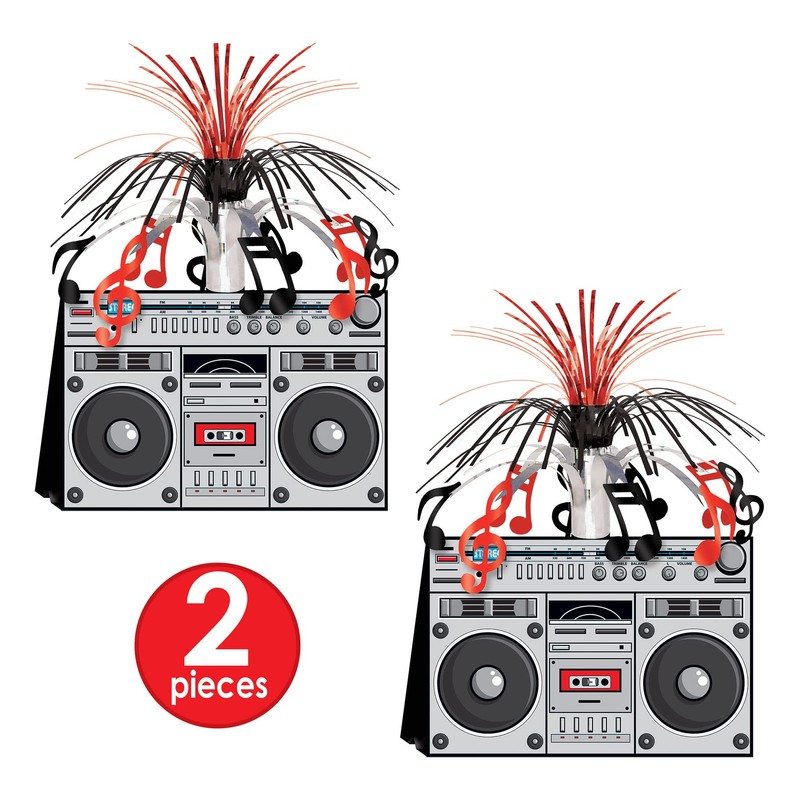 Beistle, 2 Piece Boom Box Centerpieces, 14''