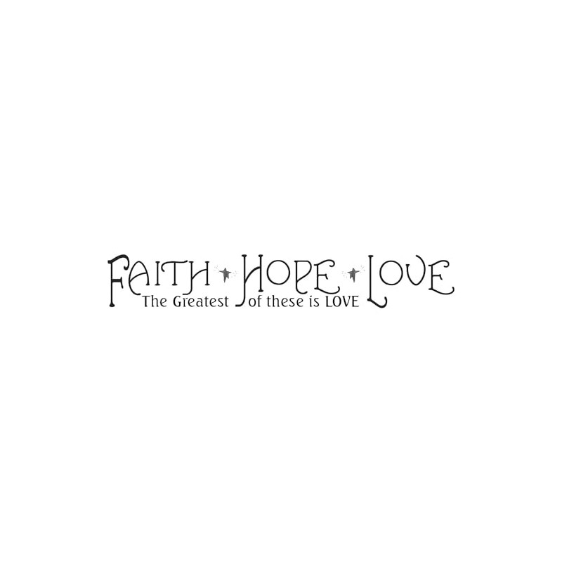 RoomMates RMK1767SS Faith, Hope and Love Peel and Stick Quotable
