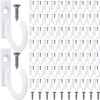 Zhehao 100 Pieces Key Hooks Jewelry Small Hook Key Hanging