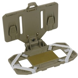 Tactical Phone Holder for Plate Carrier Vest, Quick Release & Adjustable Phone Mount, Compatible with 4.7-6.7 inch Smartphones, Durable Tactical Accessories for Outdoor Enthusiasts Coyote Brown