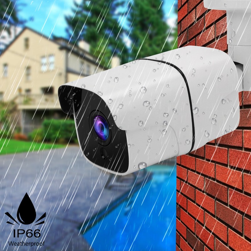 Outdoor Security Camera HD 1080P 2MP IP66 Waterproof Infrared Night