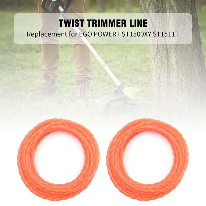 laffoonparts 15 Pcs AL2420P Twisted Trimmer Line,Replacement for EGO Power+
