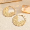 Chunky Hoop Earrings for Women Statement Gold Bohemian Geometric Hollow
