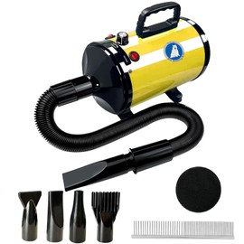 Xapigo Dog Dryer,High Velocity Professional Dog Grooming Dryer,Adjustable Temperature and Speed with 4 Different Nozzles
