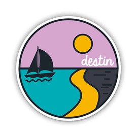 Squiddy Destin Florida - Vinyl Sticker Decal for Phone, Laptop, Water Bottle (3" high)