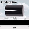 Lypumso Gloss Black Vinyl Wrap for Chrome Delete, 6 Inch