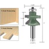 OLETBE Tongue and Groove Flooring Router Bit Set 1/2-Inch Shank