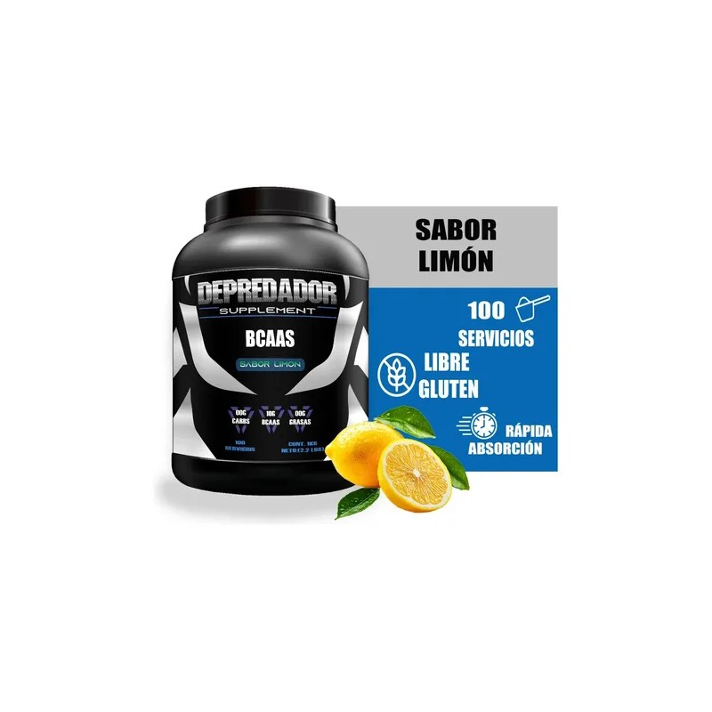 Aminoácidos Bcaas Depredador Protein 1 Kg Sabores 100 Serv