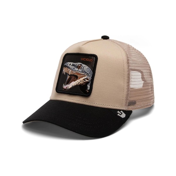 Goorin Bros. Vicious 101-1759 Trucker Cap Unisex Polyester Blend Black/Brown,