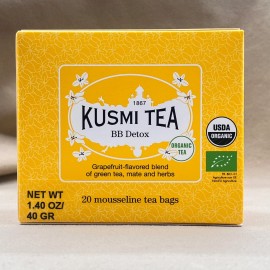 Kusmi Tea BB Detox Organic Grapefruit Green Mate Blend 20 Muslin Bags