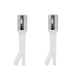 GULUANT 2 Pack Replacement 5/8 Inch x 7/8 Inch Dishwasher Air Gap Body with Air Gap Plastic Cap in Chrome - Economy for Thrifco Plumbing 4400897