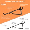 INCLY 8 Pack 6" Pegboard Shelf Hooks, 1/4" Peg Board