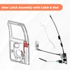 Blycorul Rear Door Latch Assembly with Cable & Rod, Right