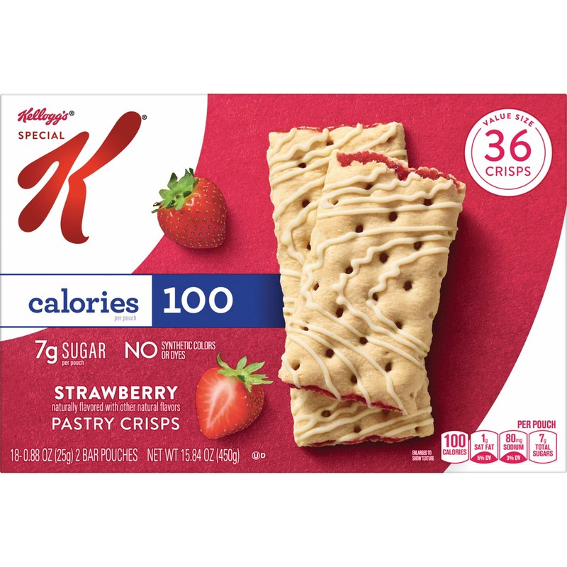 Special K Bar Pastry Crisps, 100 Calories, Breakfast Bars, Value