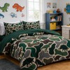Holawakaka Boys Dinosaur Camouflage Comforter Set with Sheets, Twin Size