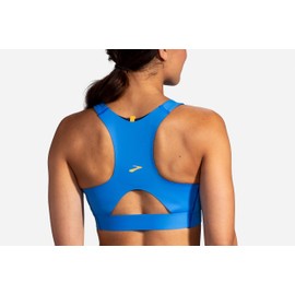 Brooks Women's 3 Pocket Sports Bra for Running, Workouts & Sports - Blue Bolt - 38 A/B