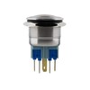 SeKi Stainless Steel Push Switch Diameter 25 mm Locking Curved