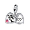 Yinsen Mother Sister 925 Sterling Silver Heart Family Charm for