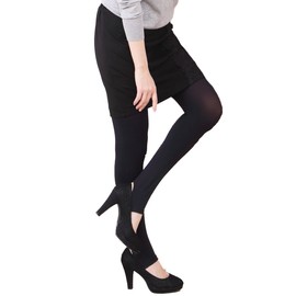 Gold Japan Women's Large Size Easy to Wear Stockings, Pantyhose, Made in Japan, Black