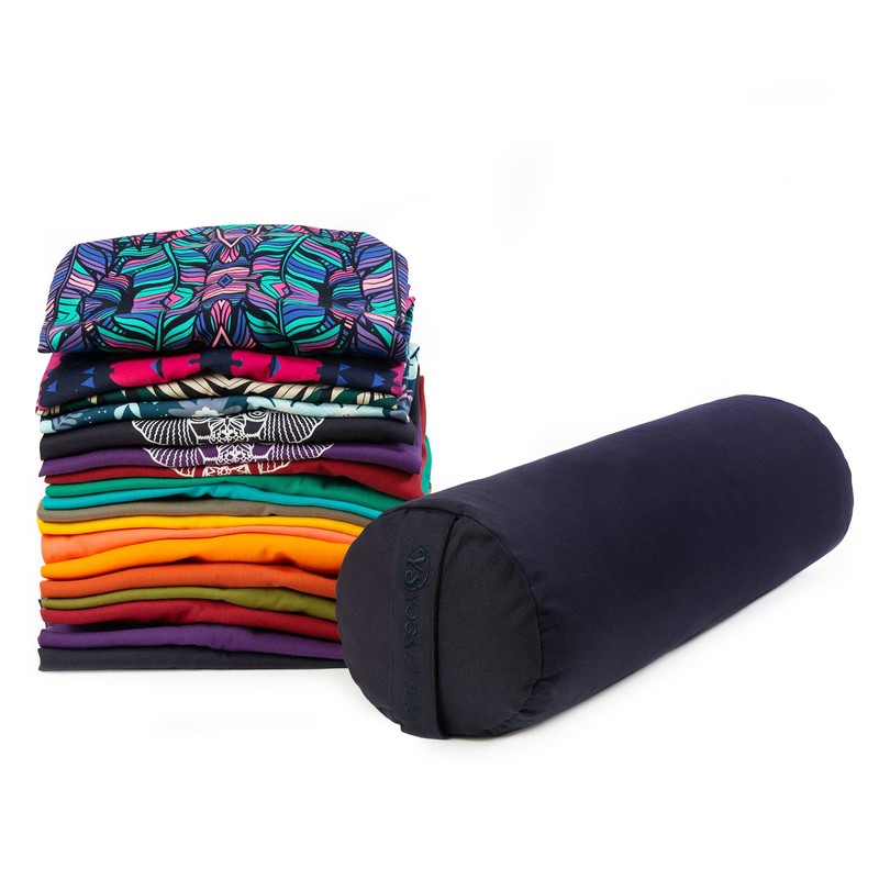 Yoga Studio Organic Cotton Bolster with Handle and Zip -