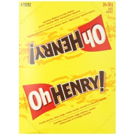 HERSHEY'S Oh Henry! Chocolatey Candy Bars,, 24Count ()