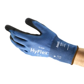 Ansell Hyflex 11-528 Safety Work Gloves Mechanical Protection, Size 10 (XL), (12 Pairs)