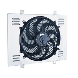 EGINCOOLER Aluminum Shroud+Fan+Relay for 1967 1968 Ford Galaxie LTD/Mercury Marquis V8 High Output Radiator Fan with Thermostat Relay Kit 14" Fans