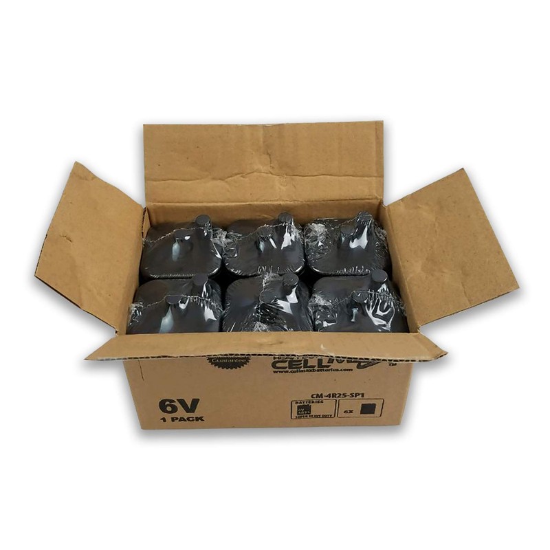 CellMax, 6-Volt Super Heavy Duty, Lantern Battery - 6 Pack