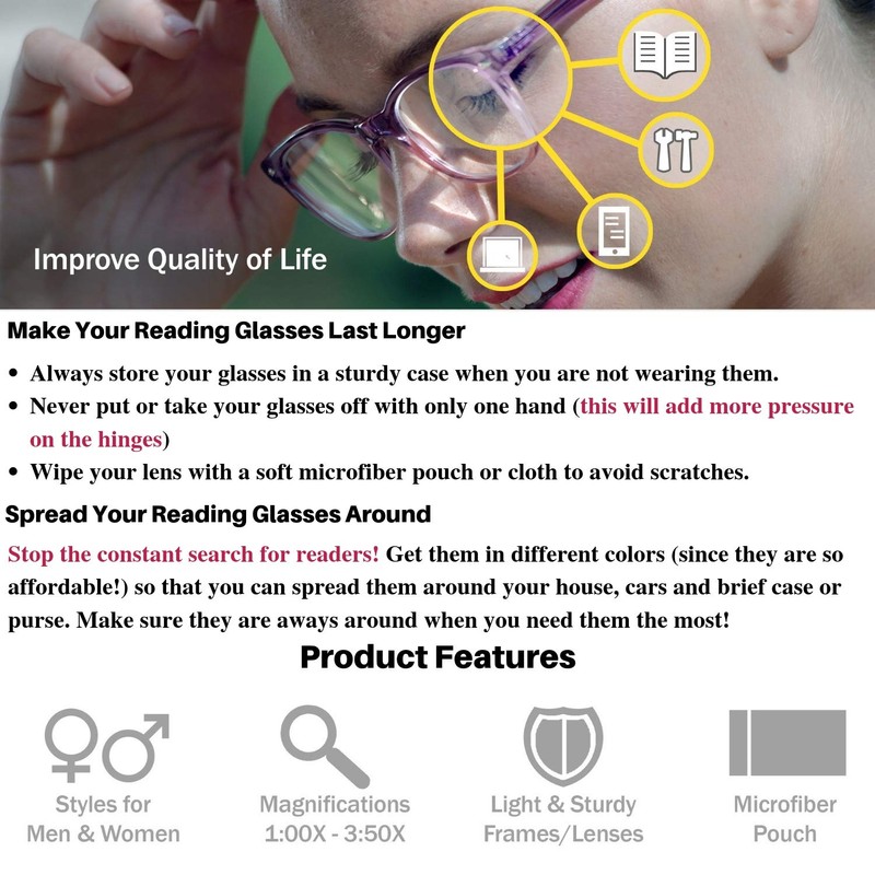 Rectangular Semi-Rimless Plastic with Spring Hinge 540603PTT 2.00 Black