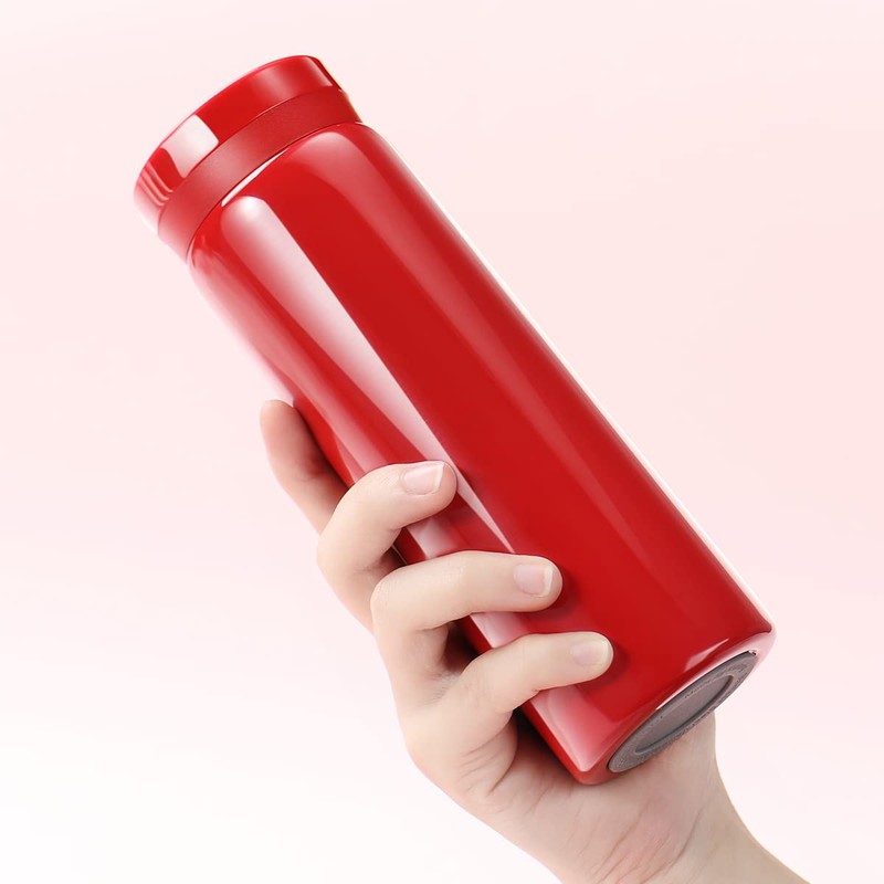 Small Flask, Cute Water Bottle, Vacuum Insulated Flask for Hot