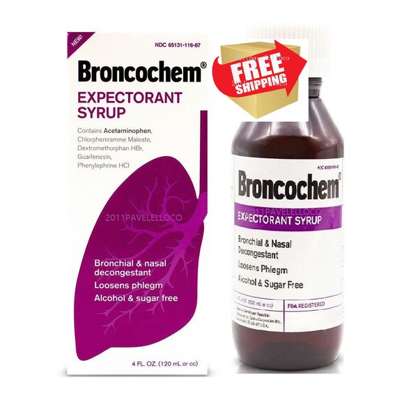 Broncochem Expectorant SYRUP / BRONCOCHEM EXPECTORANTE JARABE 4 OZ