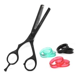 Élan Bare Professional Hair Thinning Scissors, Japanese J2 Stainless Steel, Ergonomic Design with Finger Rest, Adjustable Tension, Silent Operation