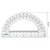 EBOOT 24 Pack Plastic Protractors Math Protractor 180 Degrees 6
