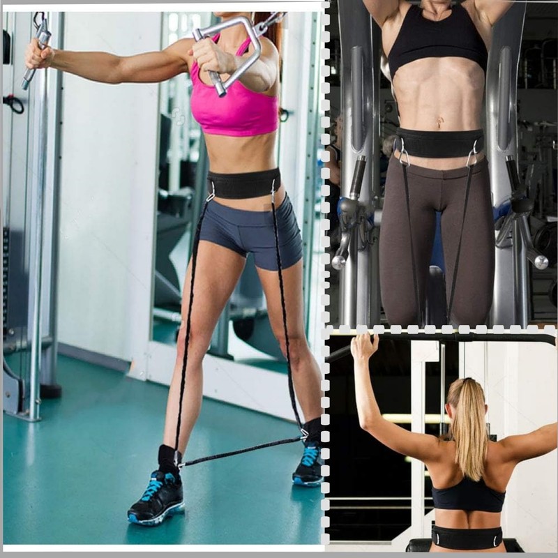 Liyquint Soft Neoprene Padded Belt， weight training belt，with 2 Movable