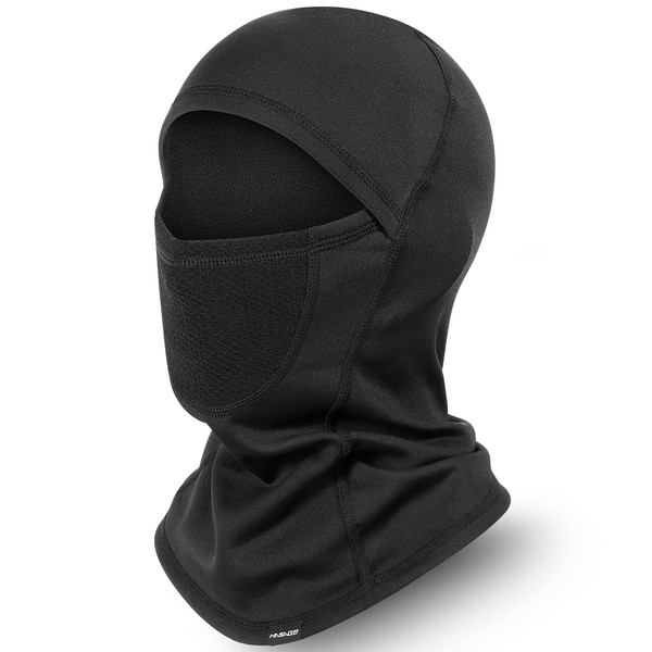 HASAGEI Balaclava Breathable Face Hood Winter Thermal Ski Mask Balaclava Motorcycle Bicycle for Men and Women, black