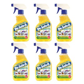 De-Solv-It Citrus Solution - Odor & Stain Remover for Cloth, Wood, Glass & More, 12.6-Ounce (6-Pack)