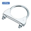 sourcing map sourcing map Muffler U-Bolt Clamps for 65mm(2-9/16") Diameter