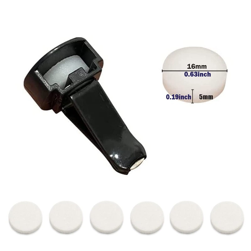 30Pcs Car Air Vent Clip Replacement Pads, 16mm Unscented Refill