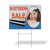 Fastasticdeals Weatherproof Yard Sign Mattress Sale Business B White Lawn