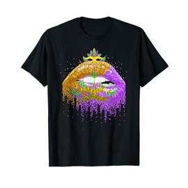 Carnival Party Costume Masquerade Lips Women Gift Mardi Gras T-Shirt