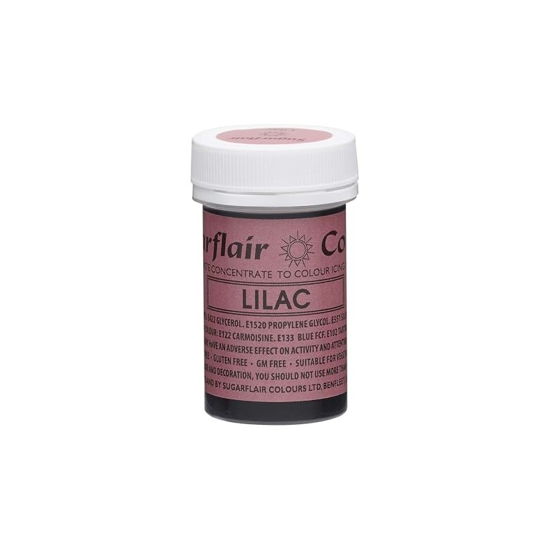 Sugarflair LILAC Paste Gel Edible Food Colouring Colour Icing Quality