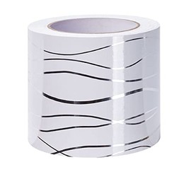 Dostear Wallpaper Border Peel and Stick Wall Border Sticker Home Ceiling Decorative Border for Bathroom Living Room Kitchen White Wave 15cm X 500cm