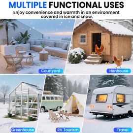 RVSNAIL 15FT Heated Water Hose for RV - Freeze Protection Down to -45°F, Food-Grade Safe Material, Smart Temperature Control, Ideal for RV, Camping, and Home