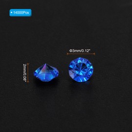 PATIKIL 14000Pcs Wedding Table Scatter Confetti Crystals 3mm Acrylic Diamonds Vase Fillers Gems for Table Centerpiece Decorations Bridal Shower Party, Dark Blue AB