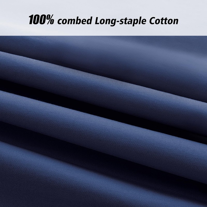 Lirex 2 Pack Pillow Cases, 100% Cotton Breathable Pillowcases Pillow