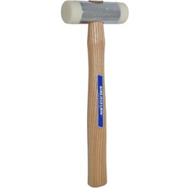 VAUGHAN Nylon Face Hammer, Chrome Plated Zinc Alloy Head, 1 Lbs, NT125, VN58410