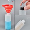 BENECREAT 12 Pack 150ml Plastic Squeeze Dispensing Bottles with Black