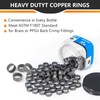 200 Pieces HeSun 1/2-Inch Bottled PEX Copper Ring, PEX-B Crimp